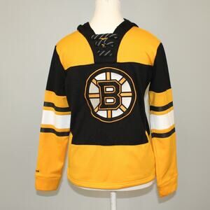 NHL Boston Bruins Youth Reebok Face Off Jersey Hoodie Size M Youth Boys